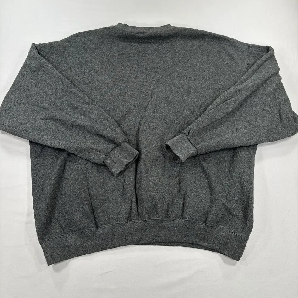 Vintage Y2K Nike Mini Swoosh Gray Pullover Crewneck Sweatshirt Men XL